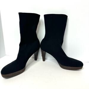 Stuart Weitzman Glove Suede Heel Boot Size 10